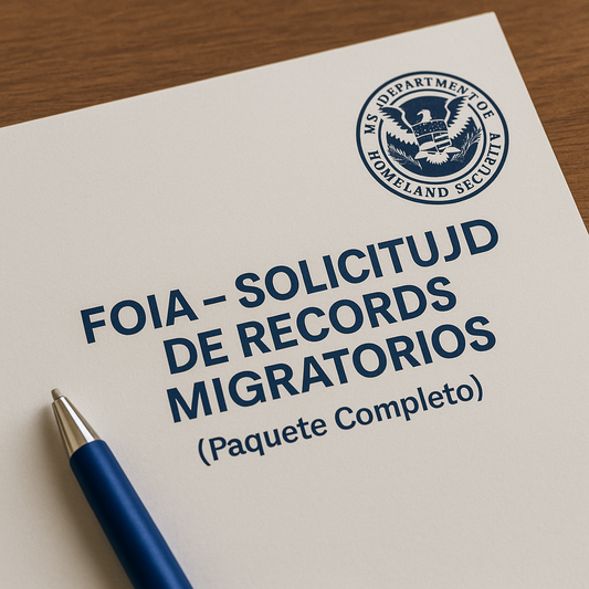 FOIA – Solicitud de Records Migratorios (Paquete Completo)