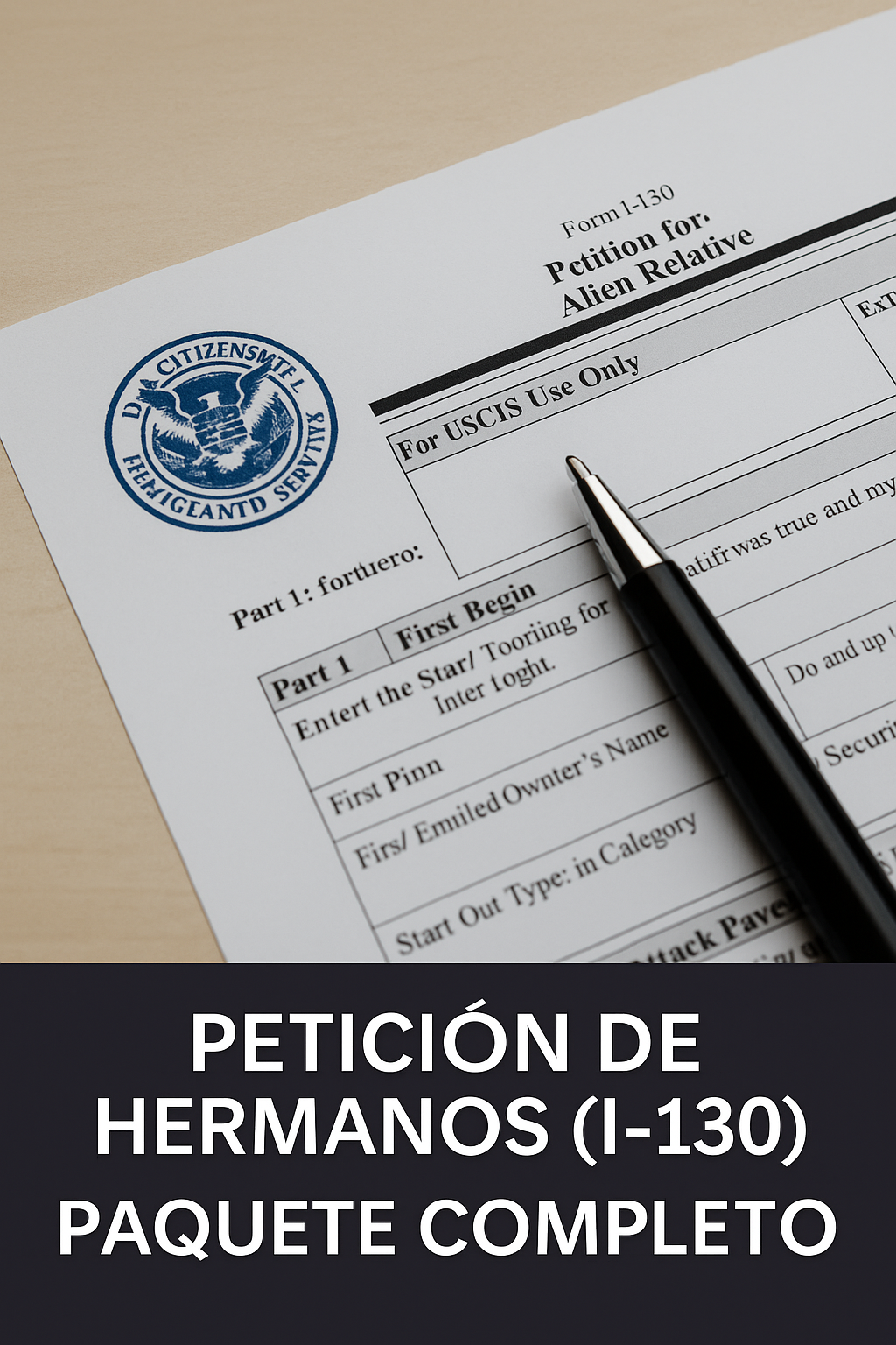 Petición de Hermanos (I-130) – Paquete Completo